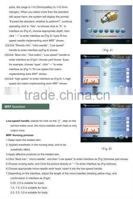 RF Fractional Micro needle Machine