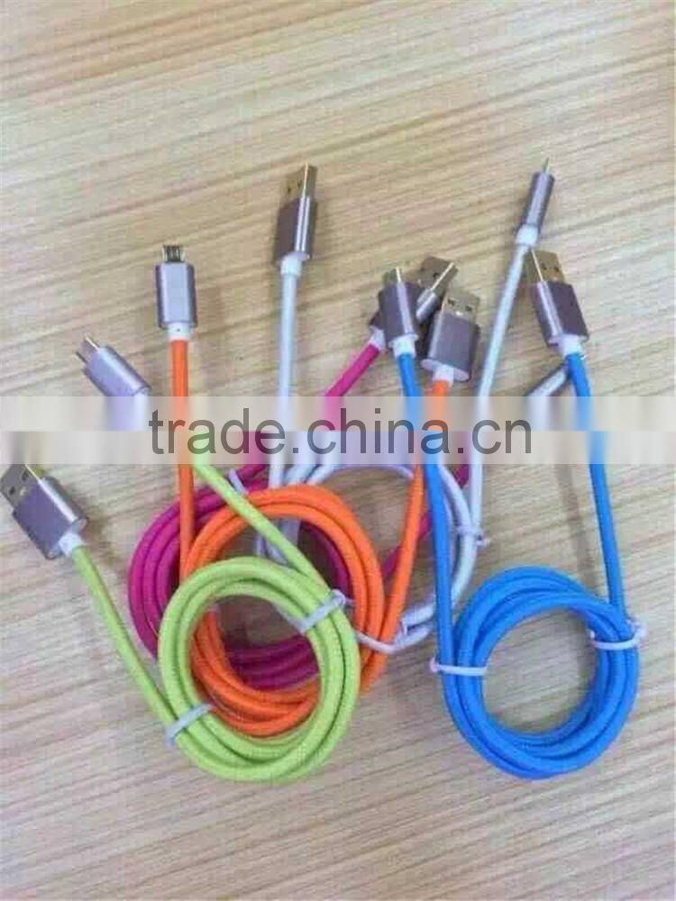 Wholesale 2 in 1 Usb Cable, Usb Data Cable and USB Charger Cable for Iphone 6, samsung, etc.Andriod Phone.