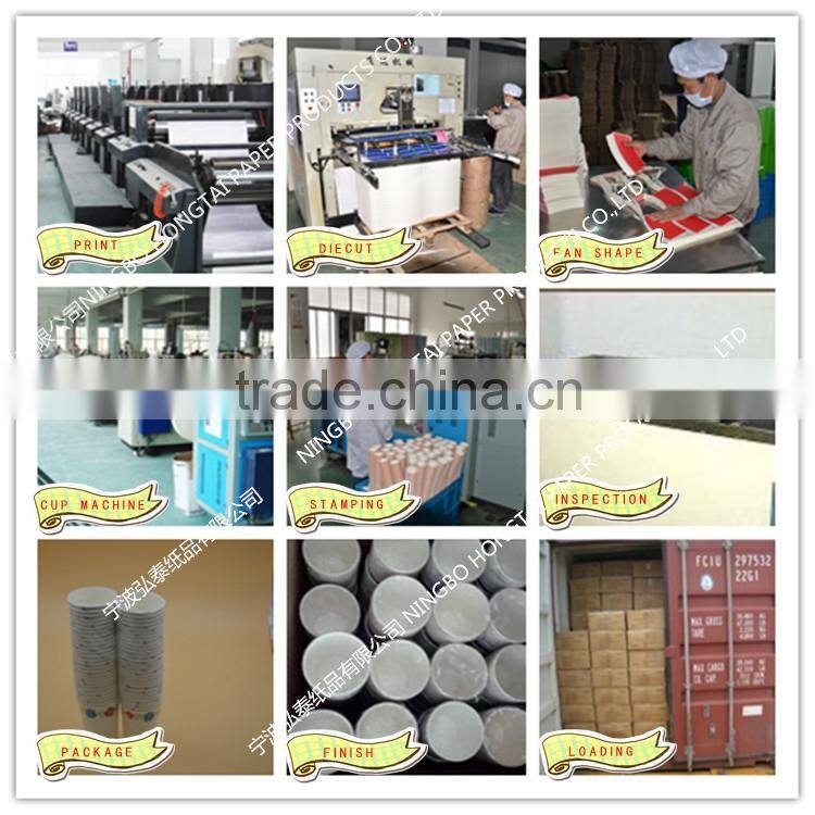 Papers Manufacturer 2.5oz-16oz PE Coated Disposable solid colored design your own paper cups for coffee,ice cream & drink