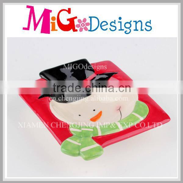 Different Design Christmas Ceramic Plate Wholesale