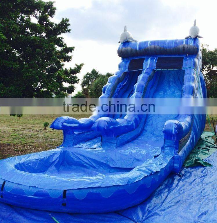 watercolor inflatable slide pool, grateful inflatable water slides