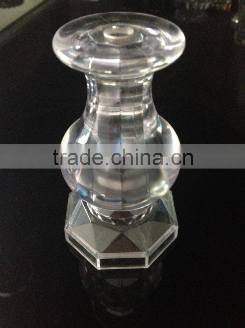 crystal accesories for TV stand and glass cofee table