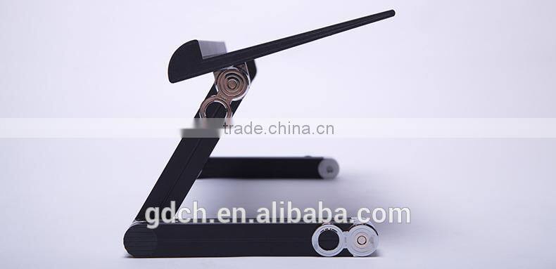 Multi-angle revolve flexibility and height adjustable laptop table