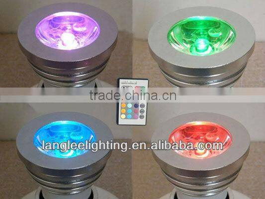 3W GU10 Rgb led bulb light L16 color changing Remo