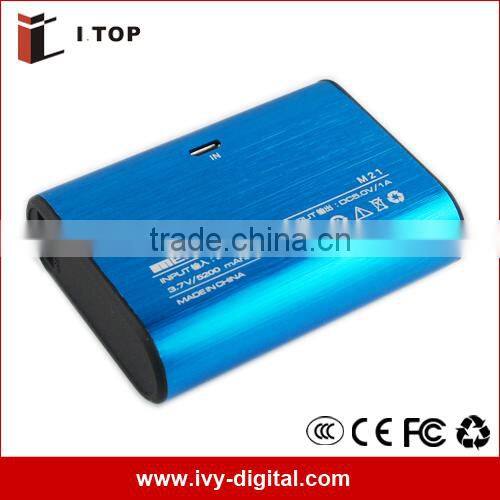 2015 new design 5200mah portable mobile power bank MP003