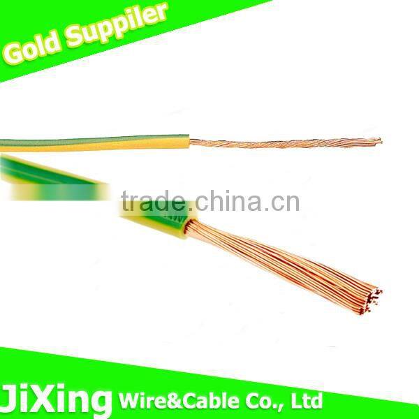 450/750V PVC Insulated electrical single strand wire with copper CU