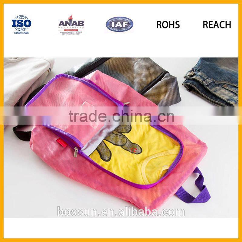 high quality mesh shoe bag set matching travel shoe bag made in china factory