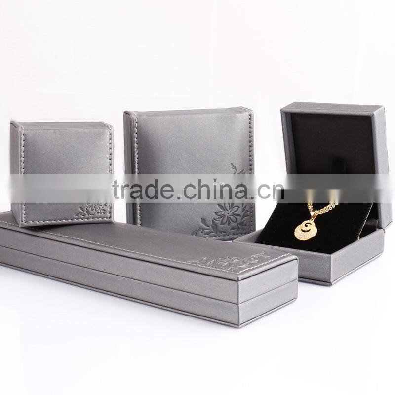 high level PU & Plush pattern Jewelry gift boxes for Bangle Bracelet Earrings Pendant