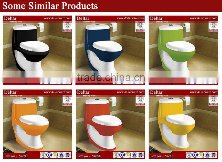 ideal standard sanitary ware toilet, two colored toilet wc,Kuwait one piece colored toilet