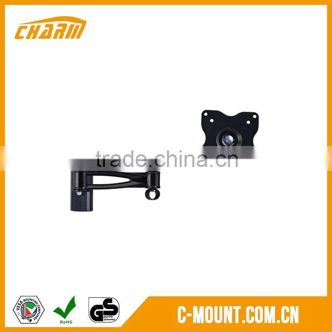 lcd tv wall mount for 10"-25", Full motion swivel retractable tv bracket