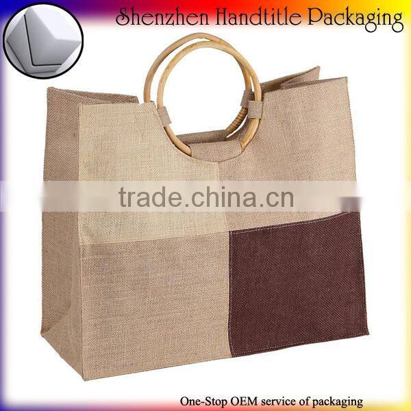 custom size high quality jute beach bags