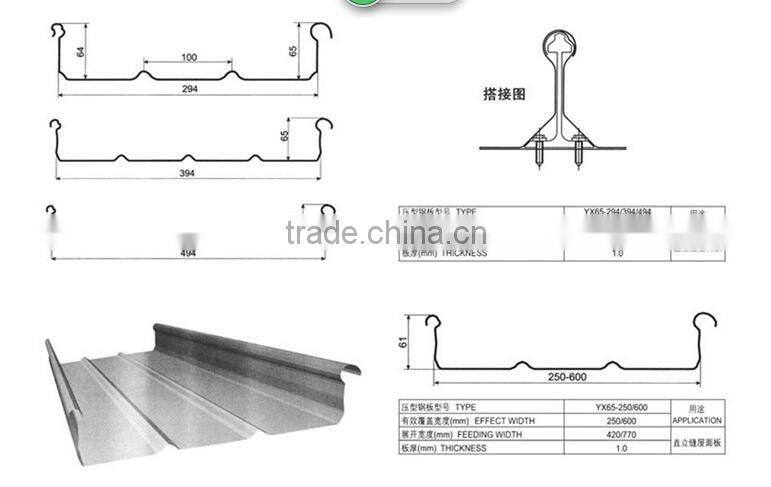 Aluminium mg mn Alloy Roof Sheet Roll Forming Machine