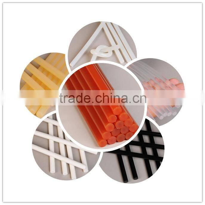 China PO/EVA Amber yellow hotmelt adhesive glue stick for handicraft