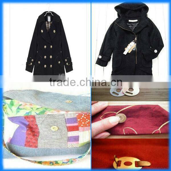 most popular strong magnet sewing PVC magnet button with plastic covered and waterproof for fabric & clothing