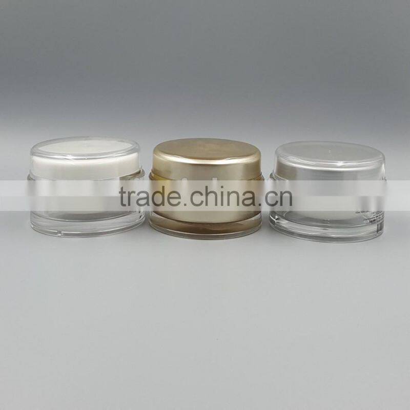 wholesale fancy cosmetic acrylic cream jar,clear decorative plastic cosmetic jar ,custom cosmetic jar with lid
