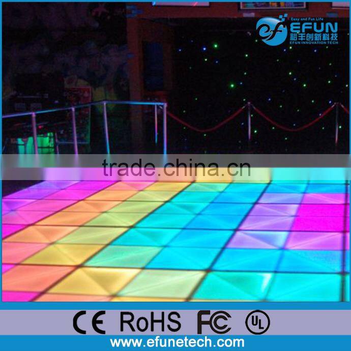 2016 new technology 3d led flooring,disco interactive floor tile
