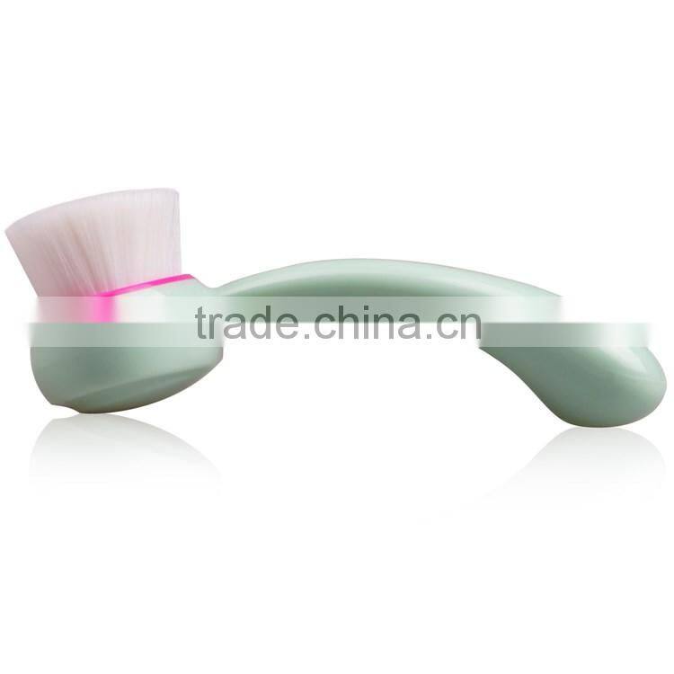 New Product Market Plastic Green Handle RUYI Cleansing Face Brush