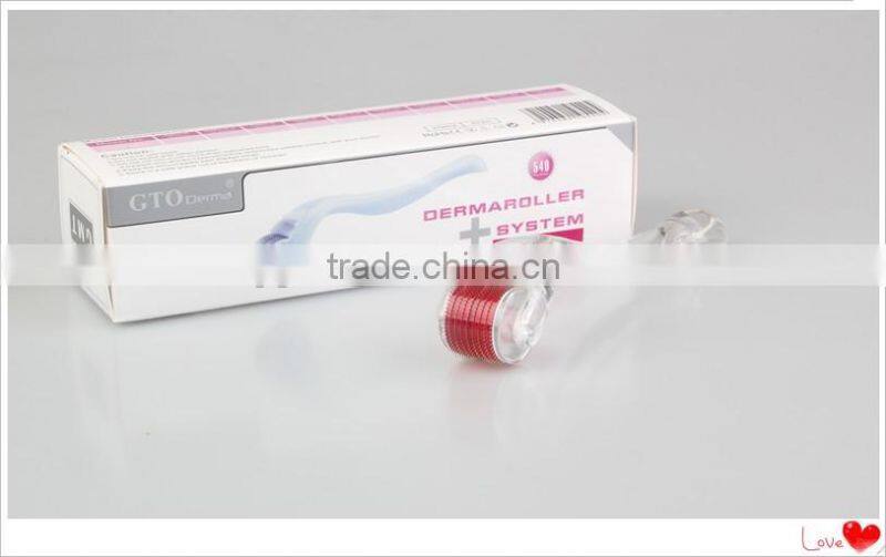 titanium 540 needles dermaroller derma roller skin face beauty roller