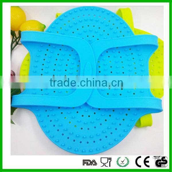 Newest style silicone draining basket multi-functional steamer basket