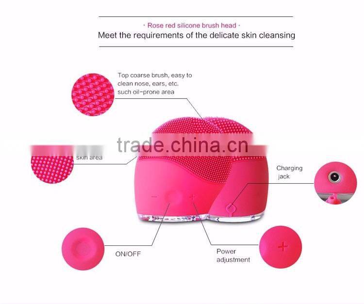 New fashion Facial Cleansing Brush, Waterproof Unique Silicone Face Brush