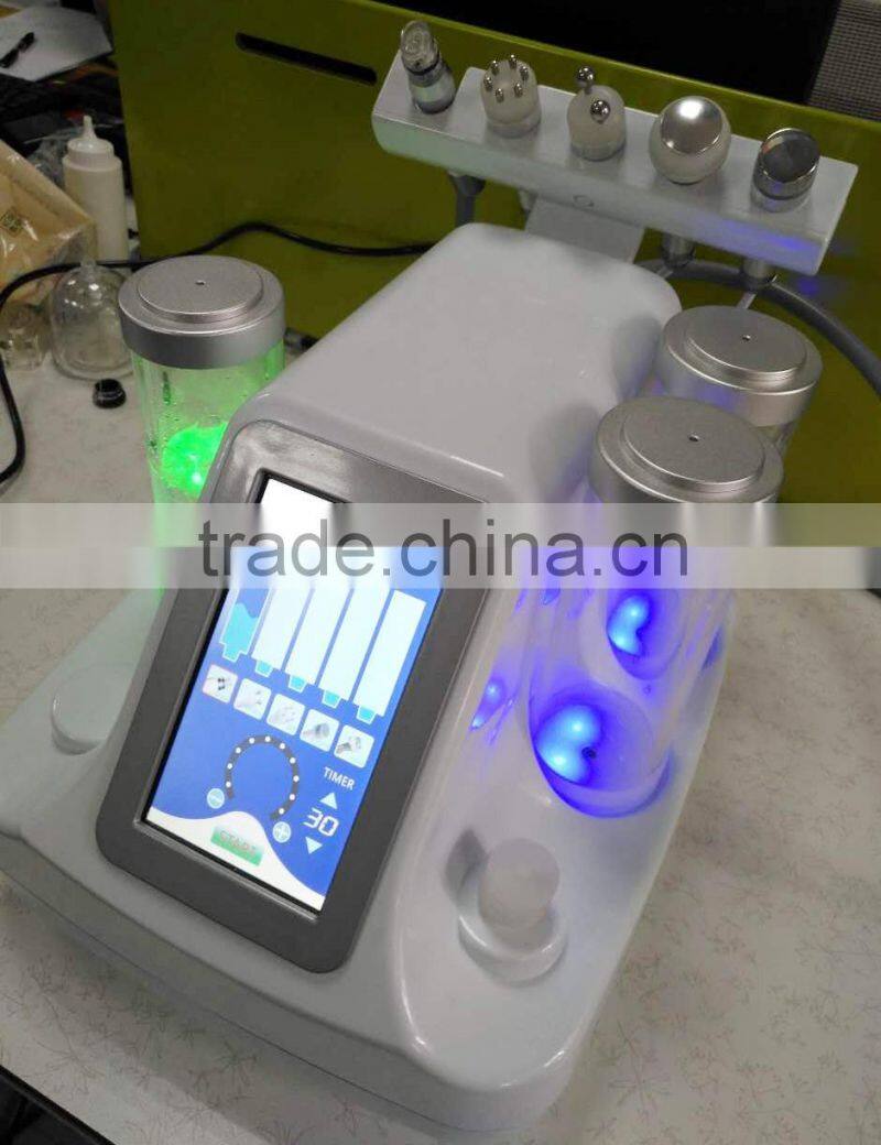 2017 Flagship! Newest 5 in 1 micro bubble diffuser facial cleanser and lifting machine