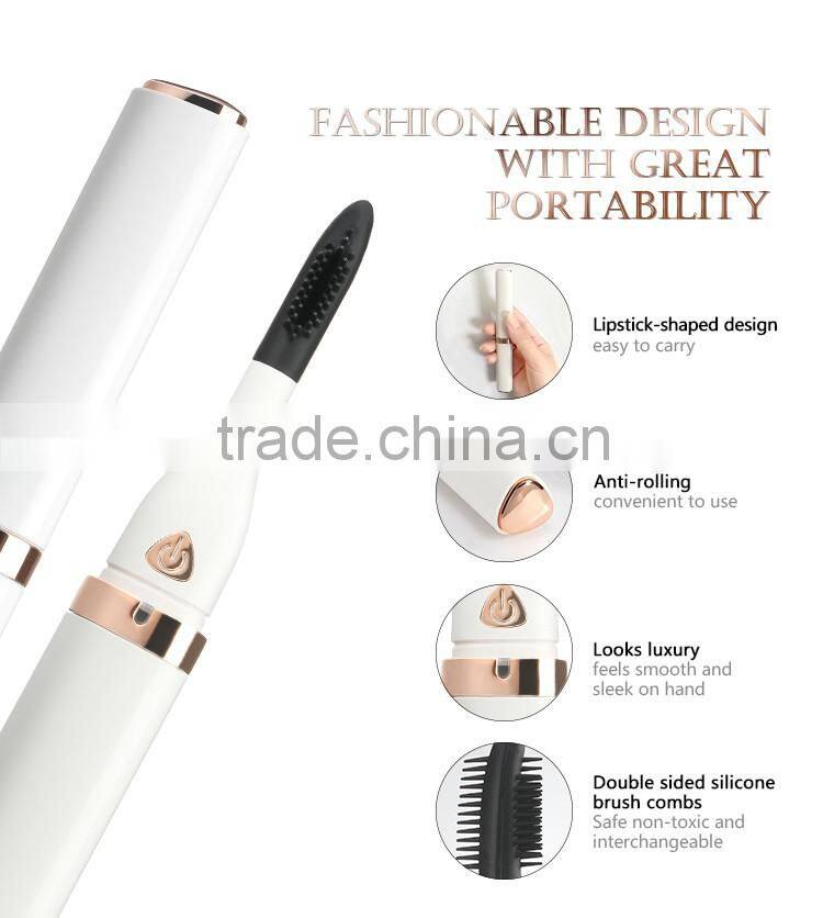 2017 latest patented electrical eyelash curler and styler blowing warm and cool airs
