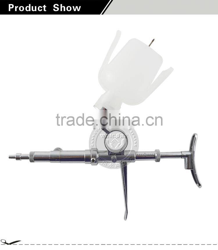 Veterinary continuous syringe with rules metal syringe auto injector