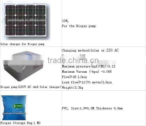 PUXIN humanity hight- efficiency family use septic tank biogas system