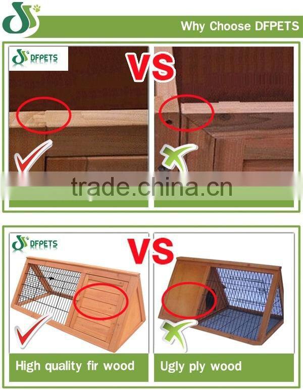 DFPETS DFR037GW Waterproof Single Layer Wooden Rabbit Hutches