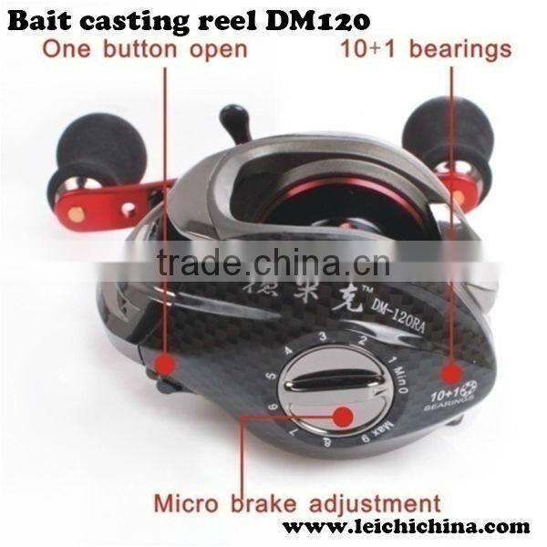 Low profile design with the streamlined shape bait casting reels