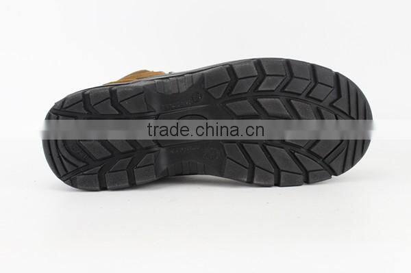 Executive Mens Brown Suede Leather Work Safety Shoes