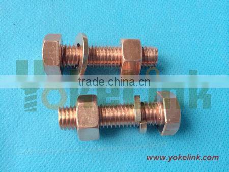 hex copper machine screws /hex head copper screw