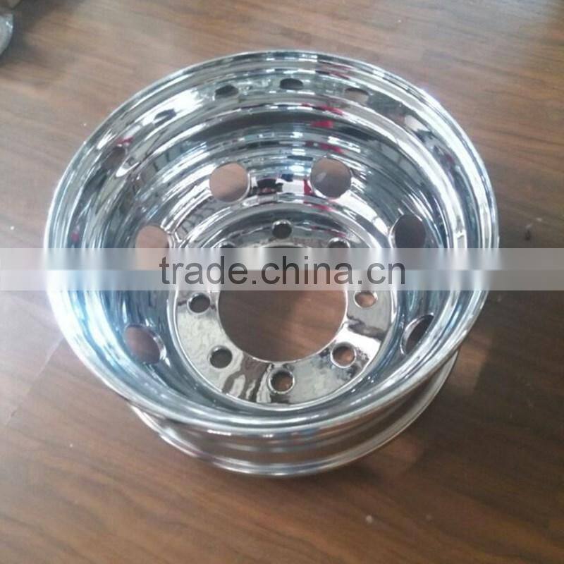 19.5x6.75 Front Steel Jiujiu Chrome Wheels