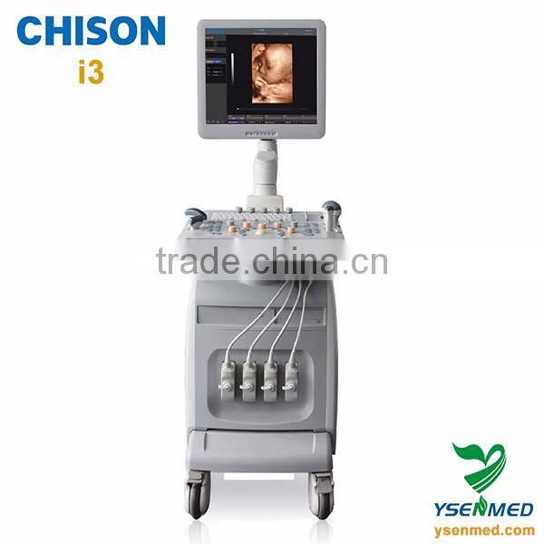 19 inch LCD monitor color doppler trolley mobile Chison i3 ultrasound