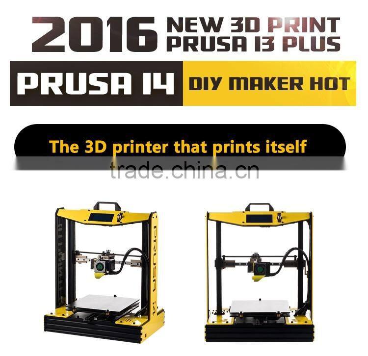 2016 New Hot Reprap DIY Semi Assembled 3D Printer Prusa I4 Prusa I3 Plus 2020 Aluminum Frame Linear Guide Rail for XZY Axis