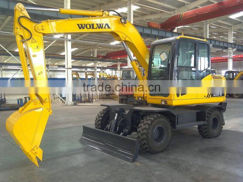 multi-function wheel excavator with ground hole drill for sale