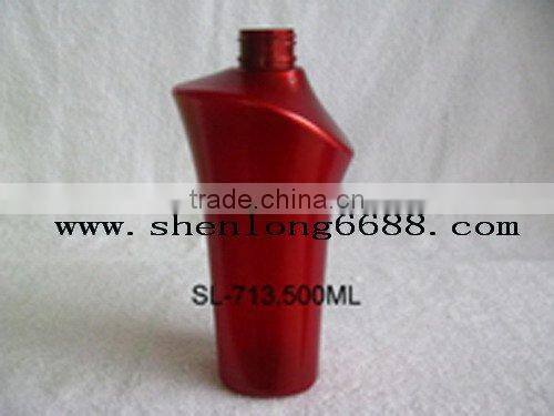 special design empty plastic shampoo bottle