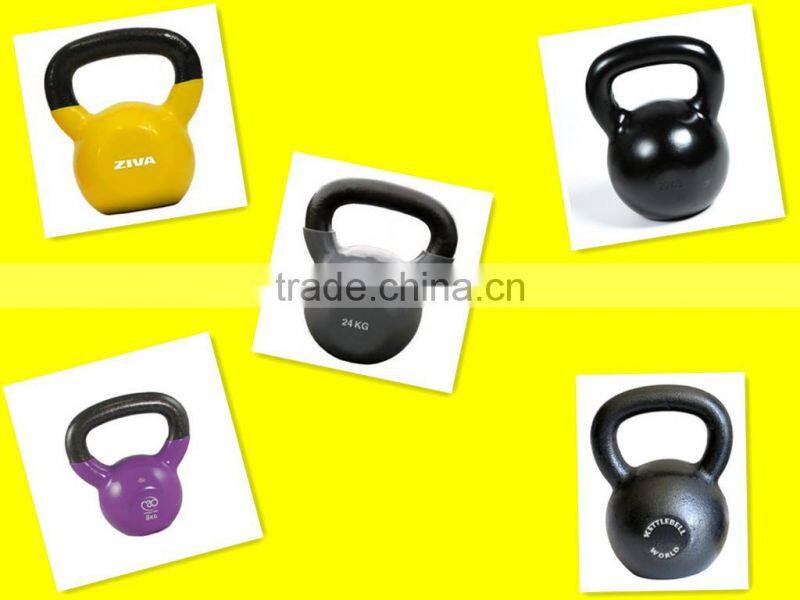 Portable rubber coated kettlebells