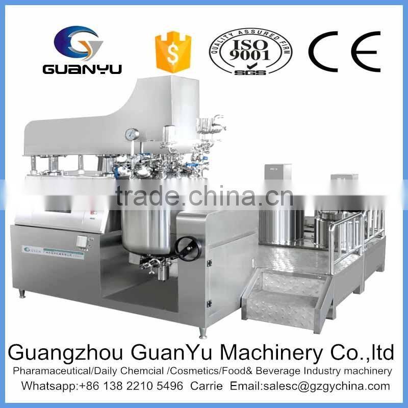 Guangzhou factory make good high shear dispersing vacuum emulsifying mixing machine