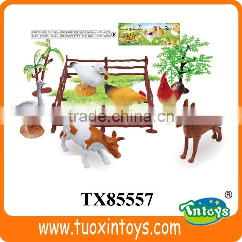 plastic animal toy farm, farm animal models toys for kids