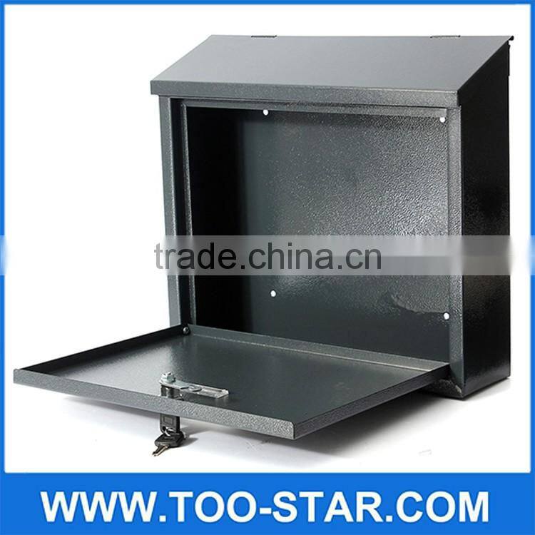 Stainless steel Lockable Mail Box Lockable Stainless Steel Wall Mount Mail Boxes with key Material