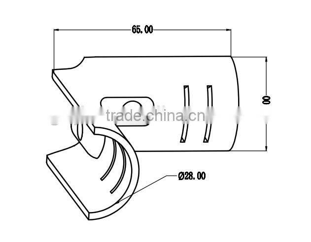 Metal pipe clamp made of steel plate pipe joint system H-2