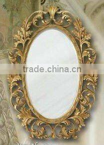 Wooden classical hand carved wall mirror, MOQ:1PCS(B70101)