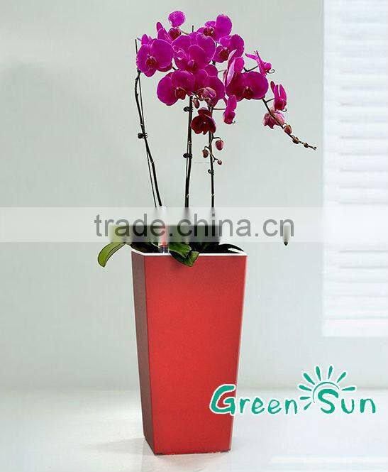 plastic flower pot garden pots self watering planter