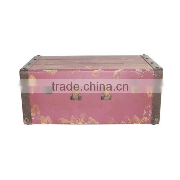 Distressed Wooden Colorful Cabinet with Box Drawers Antique Wooden Cabinet