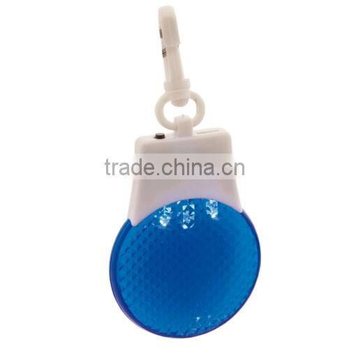 Plstic reflective tag with carabiner