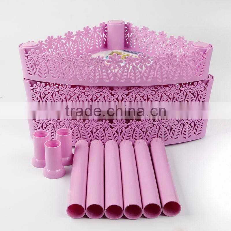 Factory supply removable plastic shelf