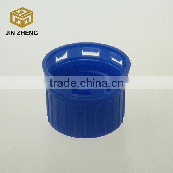 Round 17.5oz Empty Amber Glass Reagent Bottle With Blue Plastic lid