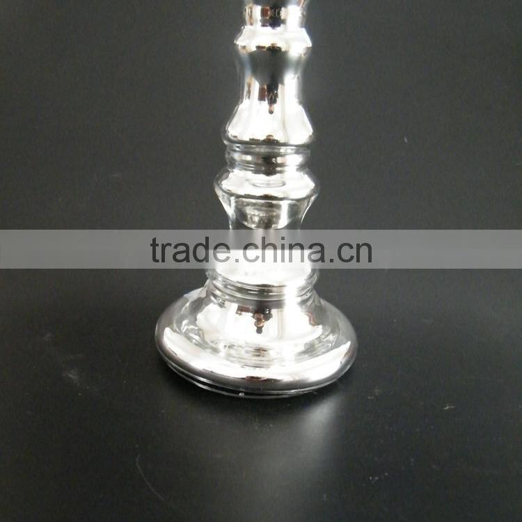Wholesale Electroplate Glass Candle Holder ,Hot Sale Glass Candle Holder