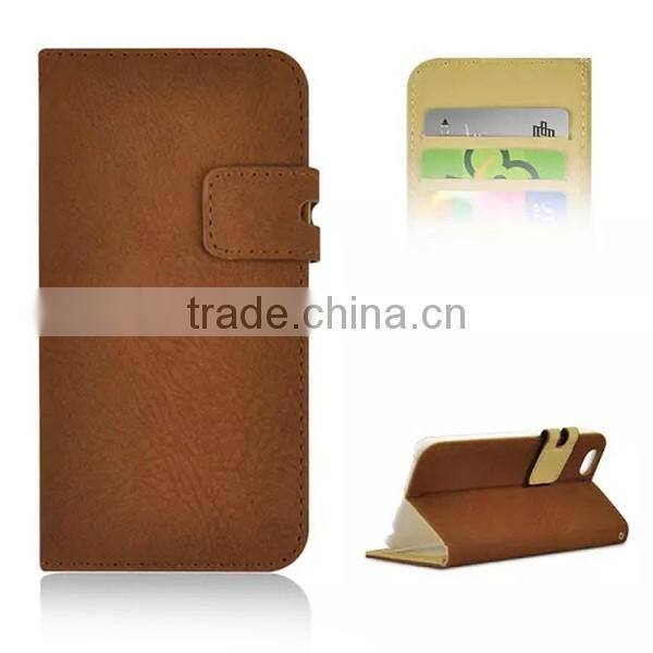 Manufactuer sale wallet leather phone case, leather flip case for iphone6,phone case leather